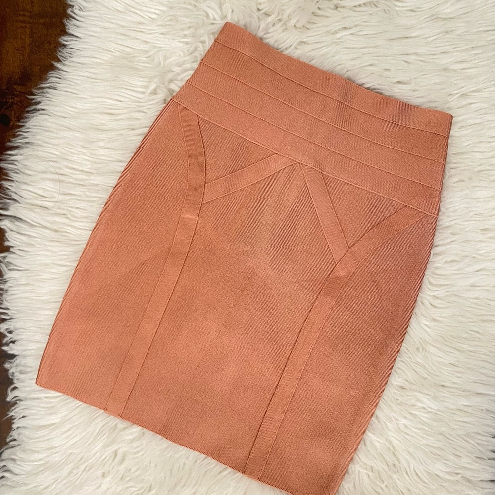 Marciano Women's Bandage Skirt in Peach